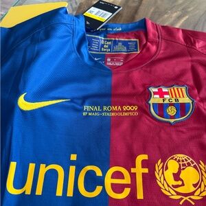 Nike FC Barcelona Jersey in Blue and Burgundy